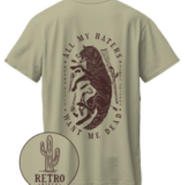 Retro Rifle Mens Coyote Tee
