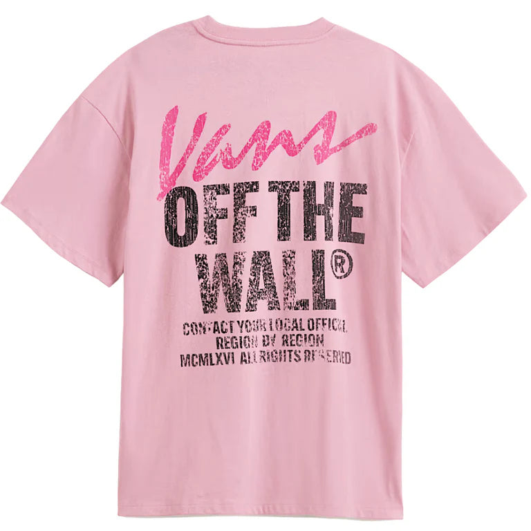 Vans Women's Lady Wall Outsized Short Sleeve