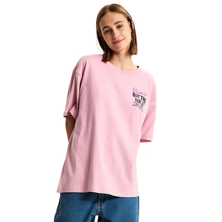 Vans Women's Lady Wall Outsized Short Sleeve