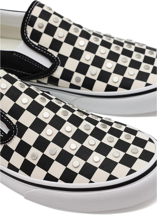 Vans Women's Classic Slip-On Checkerboard Studs