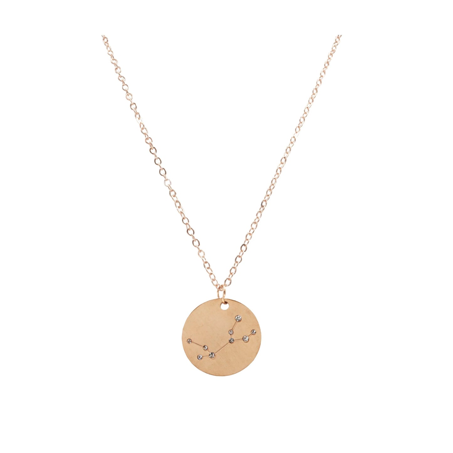 Zodiac Sign Rose Gold Necklace