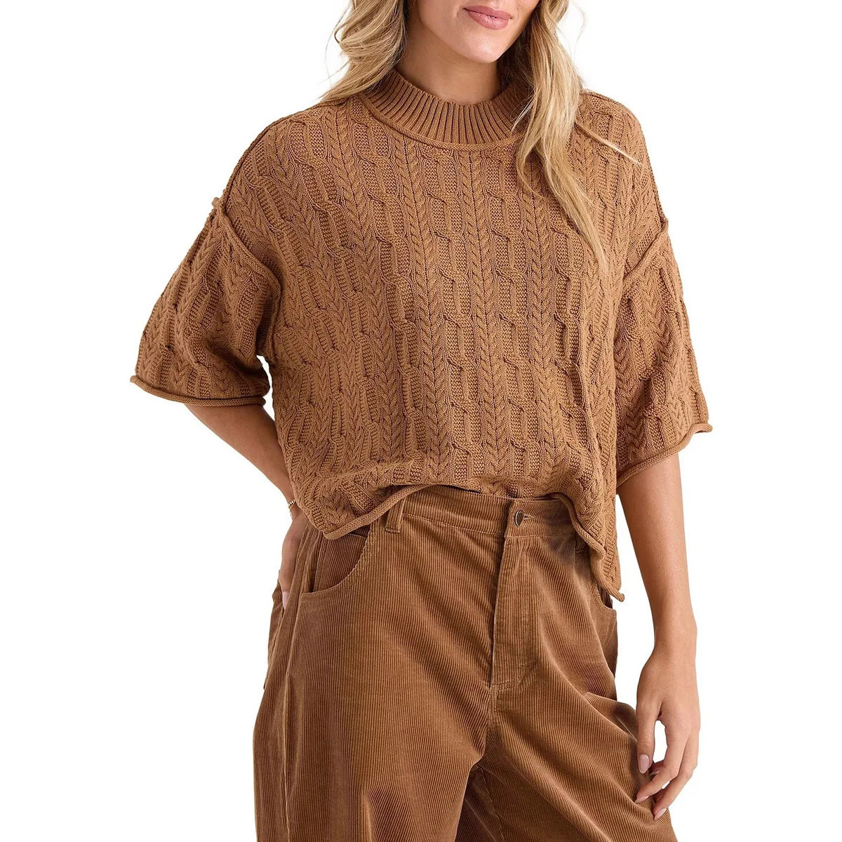 Volcom Women's Oversize Cable Sweater